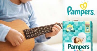 Con Pampers puoi vincere una chitarra in legno per bambini