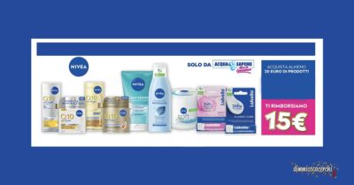 Cashback Nivea da Acqua&Sapone