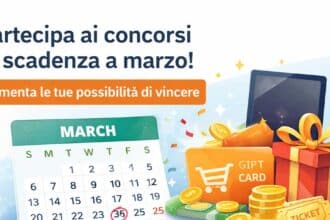 Concorsi a premi in scadenza a marzo