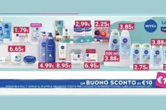 Promo NIVEA Labello Hansaplast Tigotà buono 10€