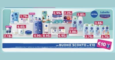 Promo NIVEA Labello Hansaplast Tigotà buono 10€