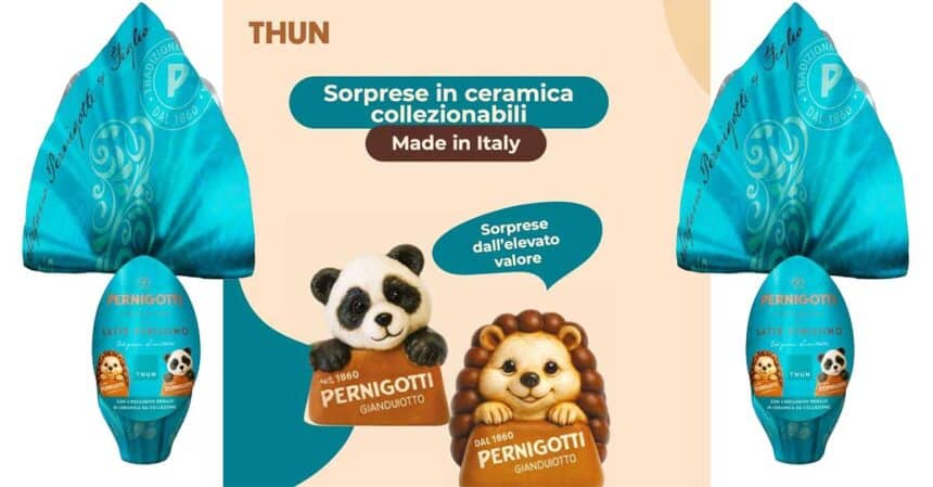 Uova Pernigotti Thun 2026 Ceramica Collezionabile