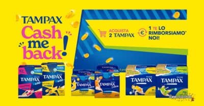 Cashback Tampax Cash me Back