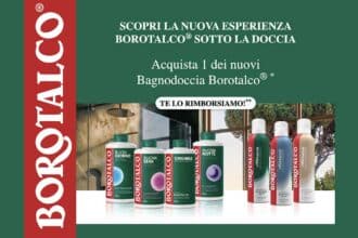 Cashback Borotalco ti rimborsa il bagnodoccia