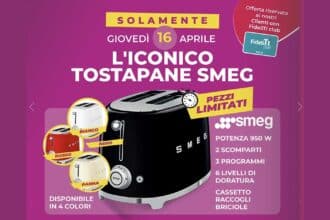 Tostapane Smeg da Tigotà a 39 euro