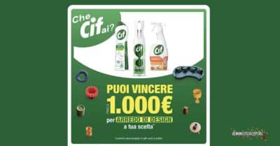 concorso Cif Che CIFai instant win gift card arredamento 1000 euro 2026