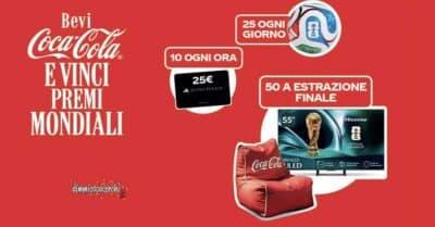 concorso Coca-Cola Vinci la Magia del Calcio gift card Adidas kit tifoso TV 55 pollici