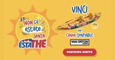 concorso Estathè Canoa 2026 vinci canoa gonfiabile spesa supermercato
