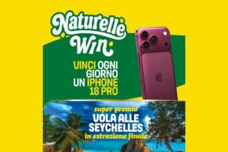 Concorso Le Naturelle Win 2026 con iPhone 18 Pro e viaggio alle Seychelles