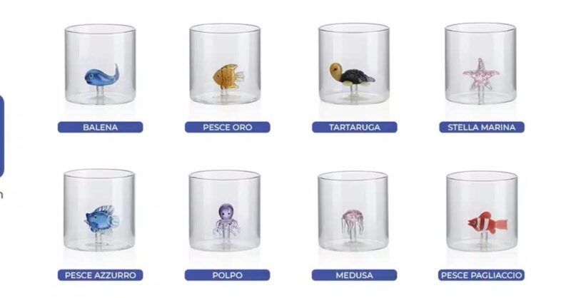 raccolta bollini monterey bennet bicchieri