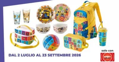 raccolta punti Bennet Club Minions premi omaggio 2026 bicchiere zaino borsa termica