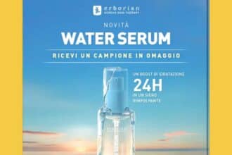 Campione gratuito Erborian Water Serum siero rimpolpante con acido ialuronico e Snow Mushroom