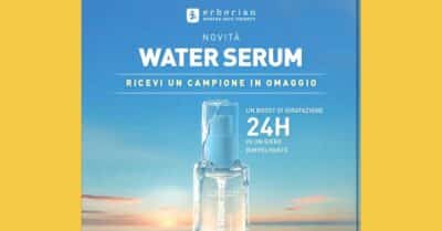 Campione gratuito Erborian Water Serum siero rimpolpante con acido ialuronico e Snow Mushroom