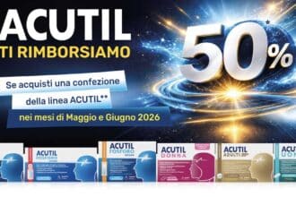 cashback Acutil rimborso 50% farmacia parafarmacia integratori 2026