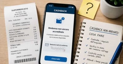 Cashback non arrivato: cosa fare