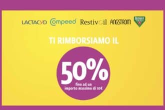 Cashback Save Your Summer 2026, rimborso 50% su Angstrom Compeed Lactacyd Restivoil Jungle Formula