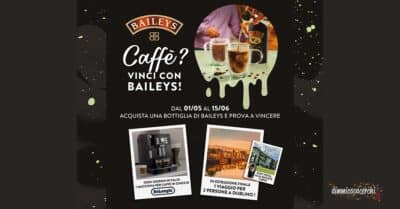 Concorso Baileys 2026 con macchina caffè DeLonghi e viaggio a Dublino in palio
