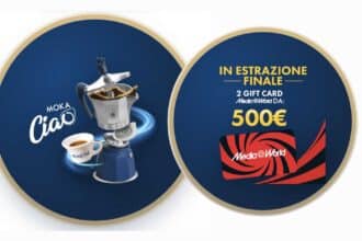 concorso Caffè Borbone Ti Premia Mediaworld moka gift card 500 euro 2026