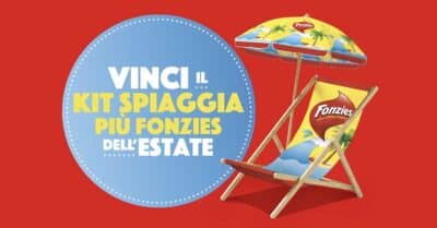 concorso L'Estate di Fonzies 2026 kit spiaggia ombrellone sdraio instant win