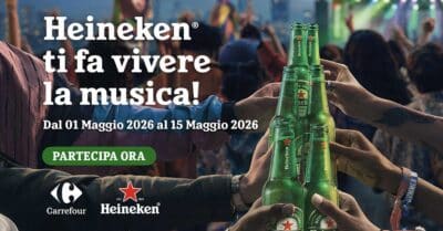 Concorso Heineken Carrefour online: vinci 6 biglietti VIP per il Nameless Festival 2026