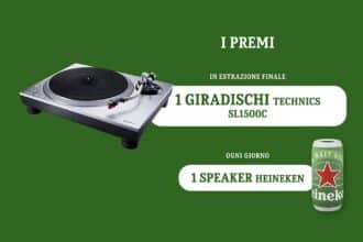 Concorso Heineken Ti Regala la Musica a Casa, vinci speaker e giradischi Technics