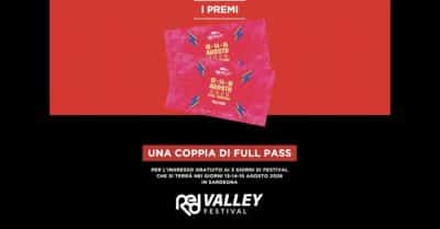 Concorso Ichnusa 2026 con biglietti per il Red Valley Festival di Olbia in palio