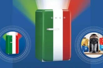 Concorso Lavazza Vinci il Frigo Tricolore macchina caffè A Modo Mio e frigorifero Smeg decorato tricolore