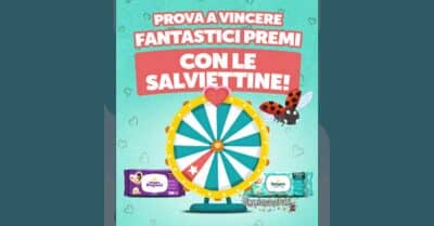 Concorso Pampers Gira la ruota salviettine 2026 giocattoli bambini instant win app