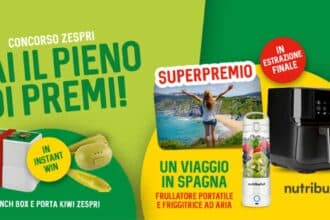 Concorso Zespri fai il pieno di premi kit benessere viaggio Spagna kiwi