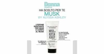 Donna Moderna omaggio lozione Musk Alyssa Ashley 100ml edicola maggio 2026