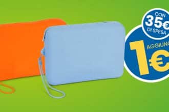 Pochette in silicone in regalo da Eurospin con spesa minima 35 euro
