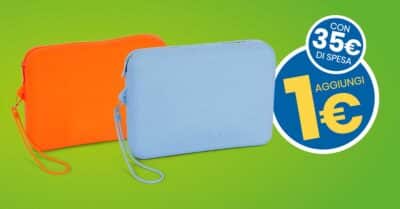 Pochette in silicone in regalo da Eurospin con spesa minima 35 euro