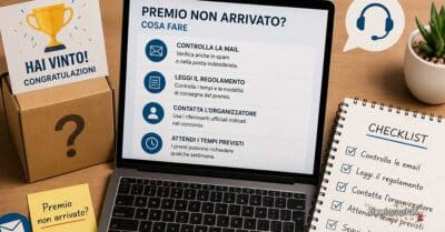 Premio concorso non arrivato: cosa fare