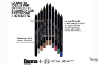 Donna Moderna ottobre 2026 allegato matita occhi Royal Beauty edicola 2,50 euro