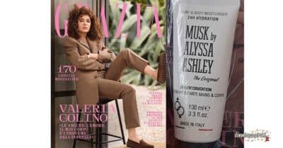 Rivista Grazia maggio 2026 lozione Alyssa Ashley Musk 100ml allegata edicola