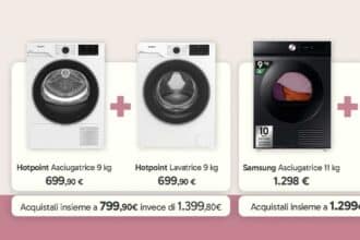 promozione Unieuro Passione Casa lavatrice asciugatrice abbinata sconto ottobre 2026