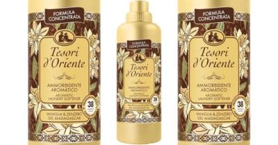 Tesori d'Oriente, Vaniglia e Zenzero del Madagascar Ammorbidente Concentrato per Lavatrice, Facilita la Stiratura, Aroma Intenso con Microcapsule di Profumo, Fino a 38 Lavaggi, 760 ml