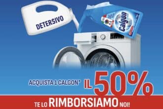 cashback Calgon 50% rimborso prodotti antiCalcare lavatrice 2026