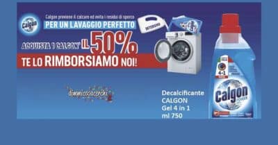 cashback calgon 2026 rimborso al 50%