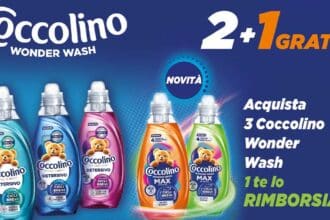 Cashback Coccolino Wonder Wash con rimborso fino a 9,99 euro sul detersivo Max