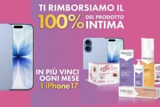 Meclon Intima Cistiflux cashback rimborso 15,90 euro e concorso iPhone 17 farmacia