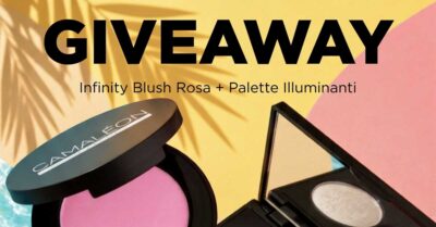 sorteggio Camaleon Cosmetics vinci palette illuminanti e blush rosa gratis