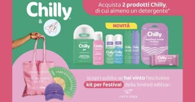 concorso Chilly Vinci l'Iconico Kit da Festival 2026 instant win detergente intimo