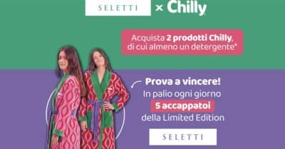 concorso Chilly accappatoio limited edition 2026 instant win detergente intimo