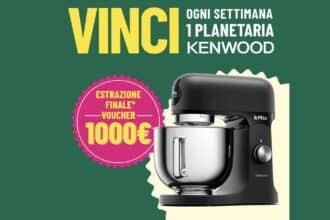 Concorso Ferrari Formaggi vinci planetaria Kenwood e voucher shopping 1000 euro