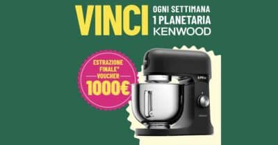 Concorso Ferrari Formaggi vinci planetaria Kenwood e voucher shopping 1000 euro