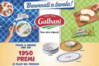 Concorso Galbani Benvenuti a Tavola premi stoviglie instant win estate 2026