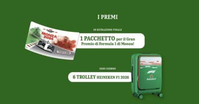 concorso Heineken F1 vinci trolley e Gran Premio Monza 2026 instant win