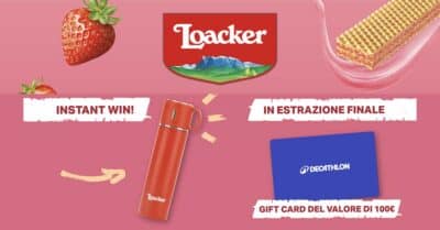 concorso Loacker Instagram instant win gift card Decathlon thermos 2026
