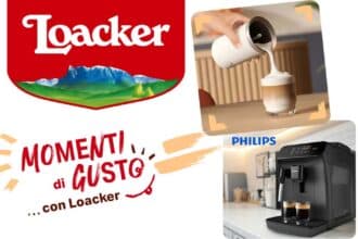 Concorso Loacker Momenti di Gusto con montalatte Philips e macchina da caffè in premio